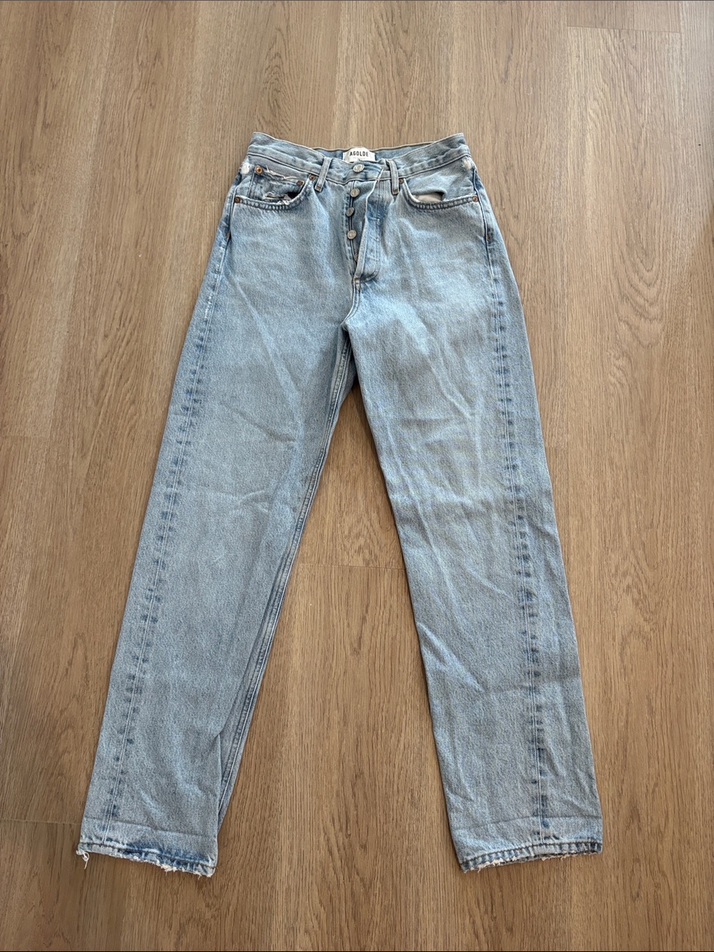 Woman’s Agolde straight leg jeans